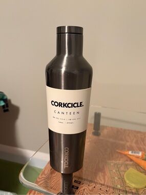 Corkcicle Gunmetal Steel Canteen Bottle